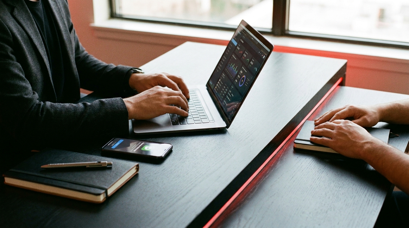 Equipo de LADDER DEV trabajando en un proyecto de consultoría tecnológica