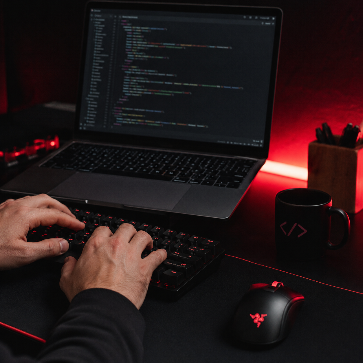 Interfaz de dashboard tecnológico de LADDER DEV